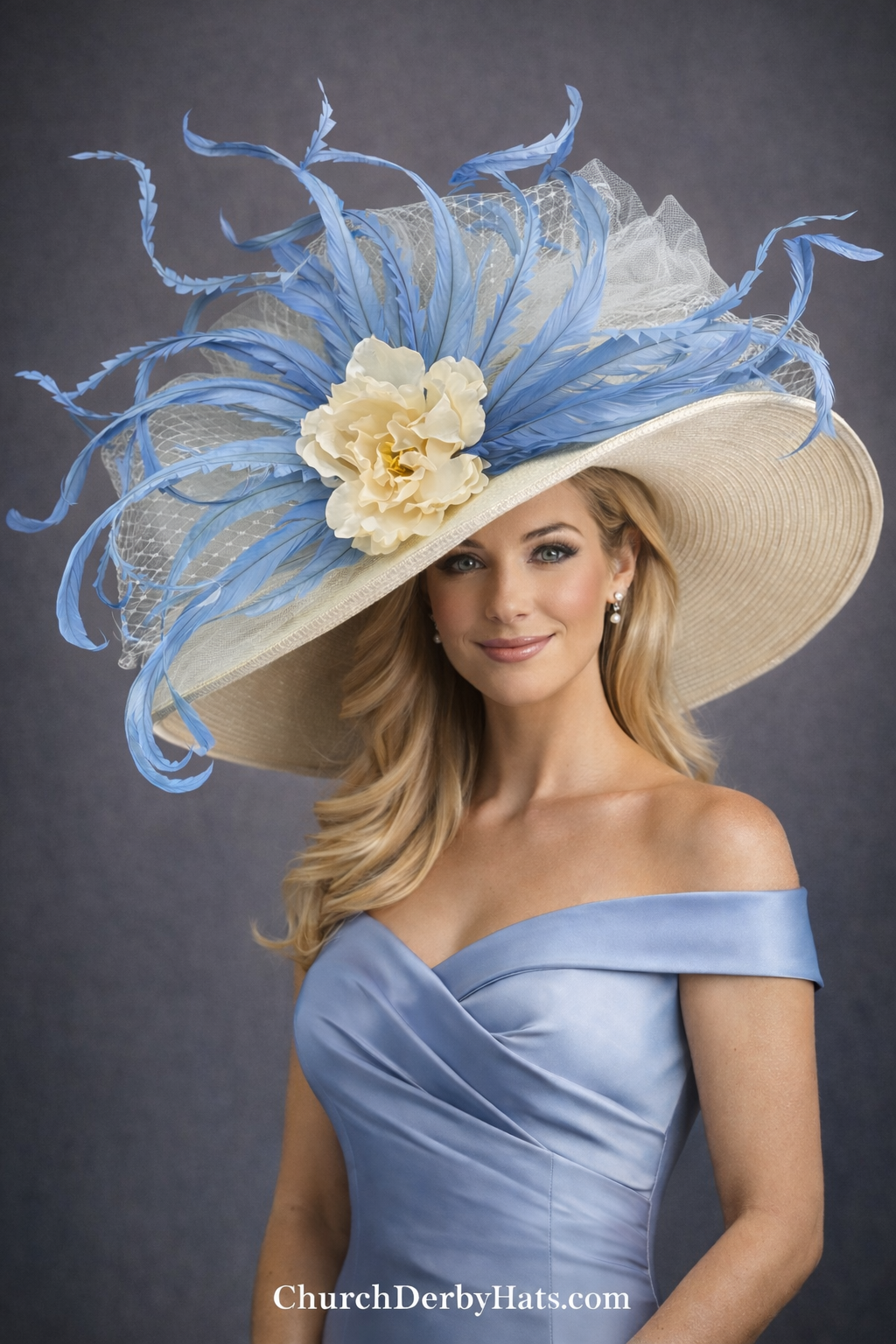 Pastel Blue - Kentucky Derby Hat