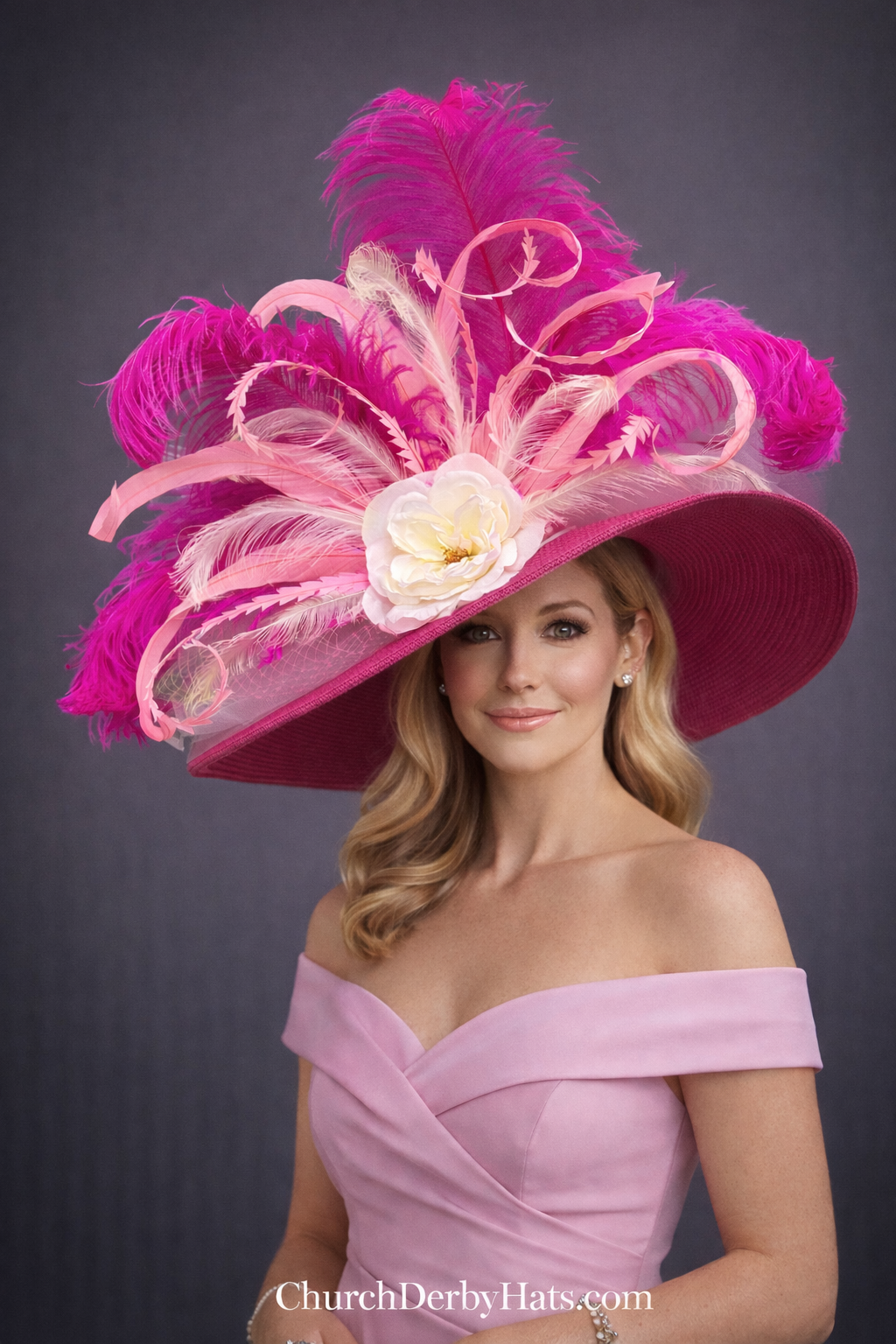Laura Pink - Kentucky Derby Hat