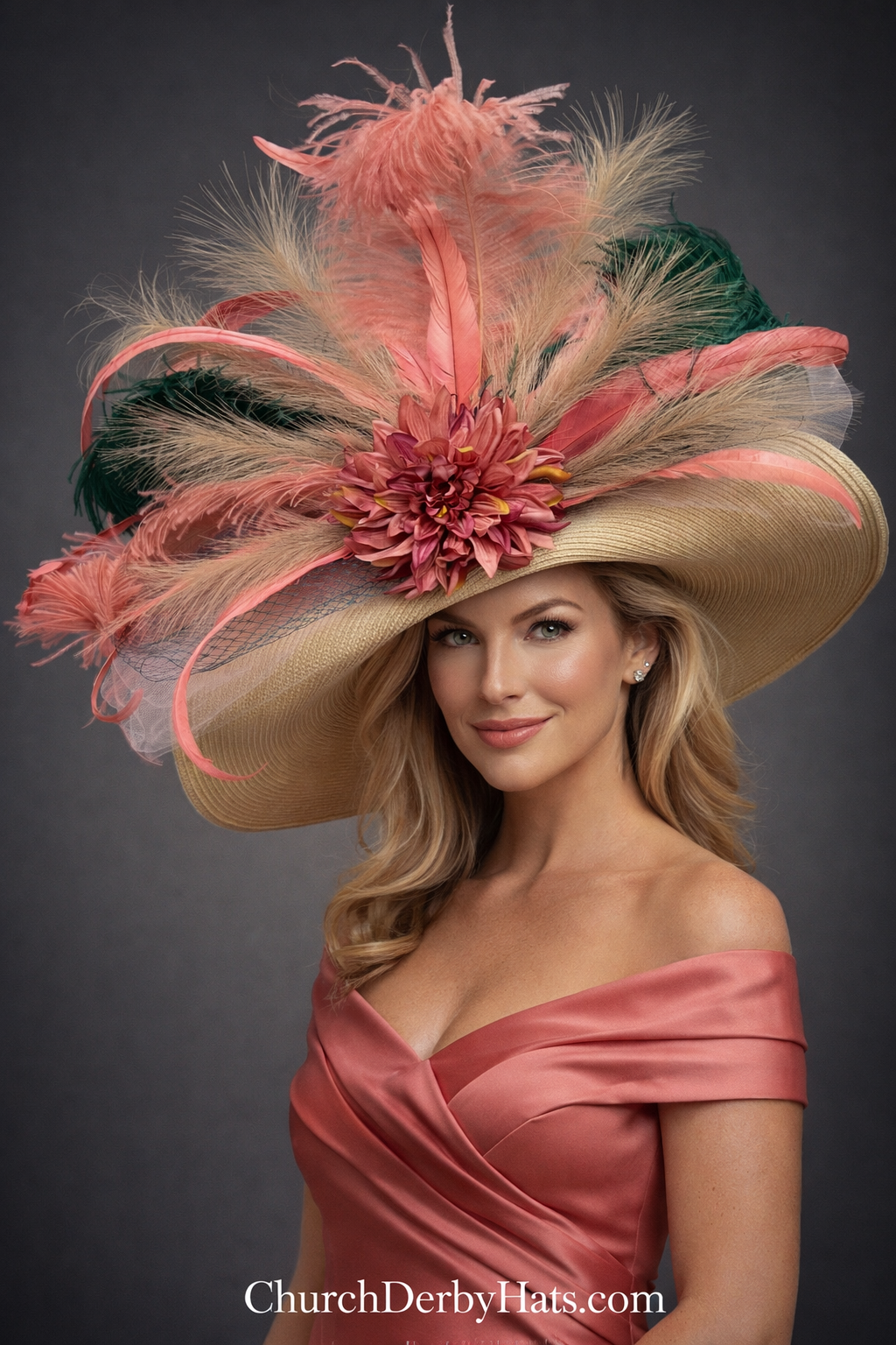 Coralina - Kentucky Derby Hat
