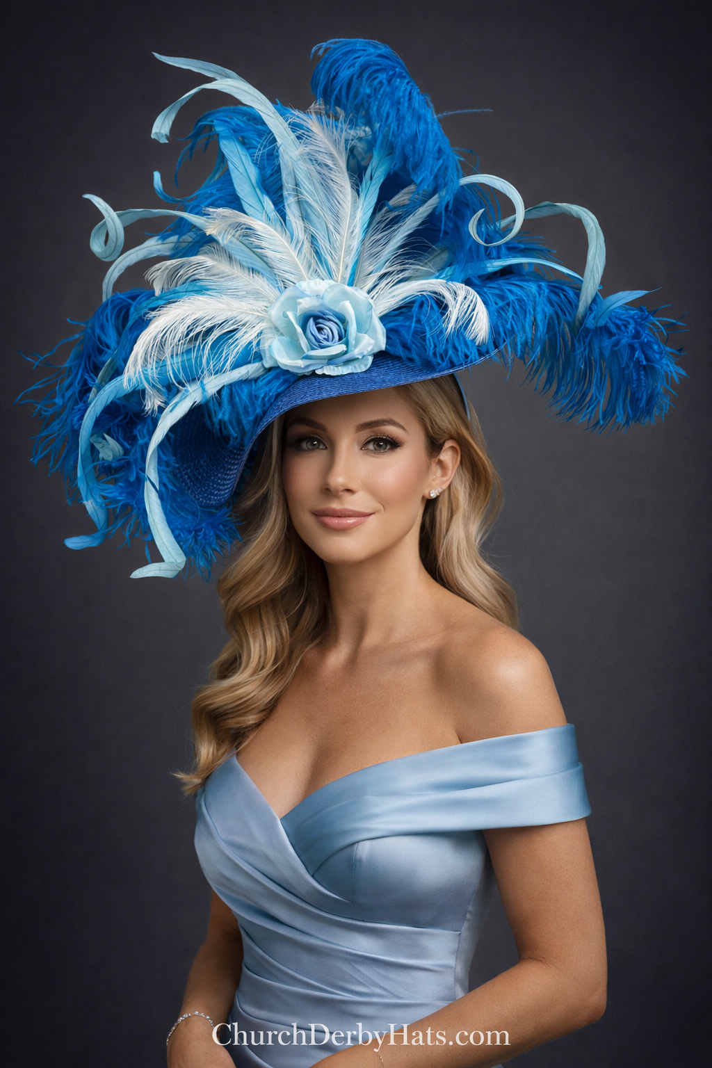 Blue Bonnet - Kentucky Derby Hat