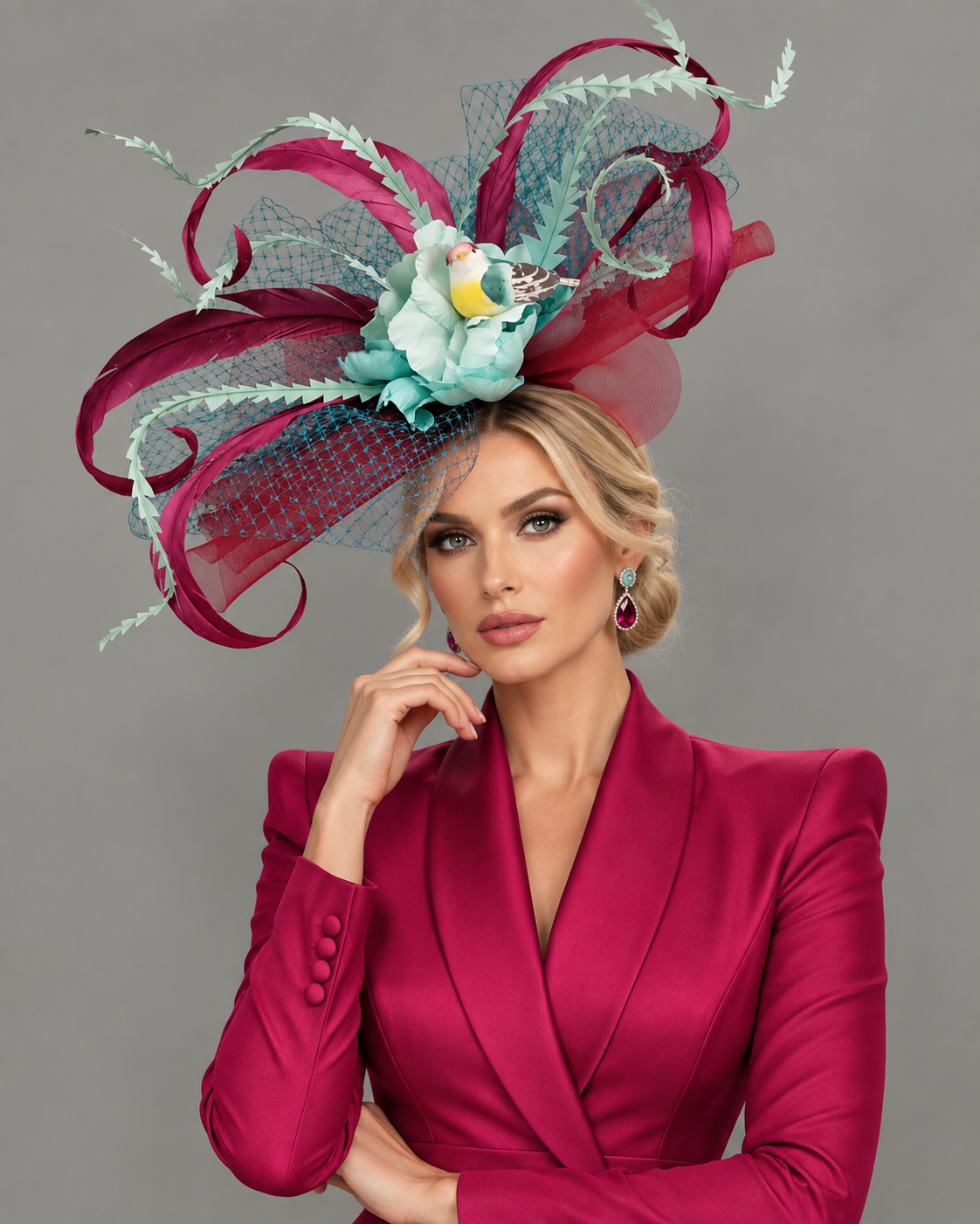 Jazmine Fascinator on Headband