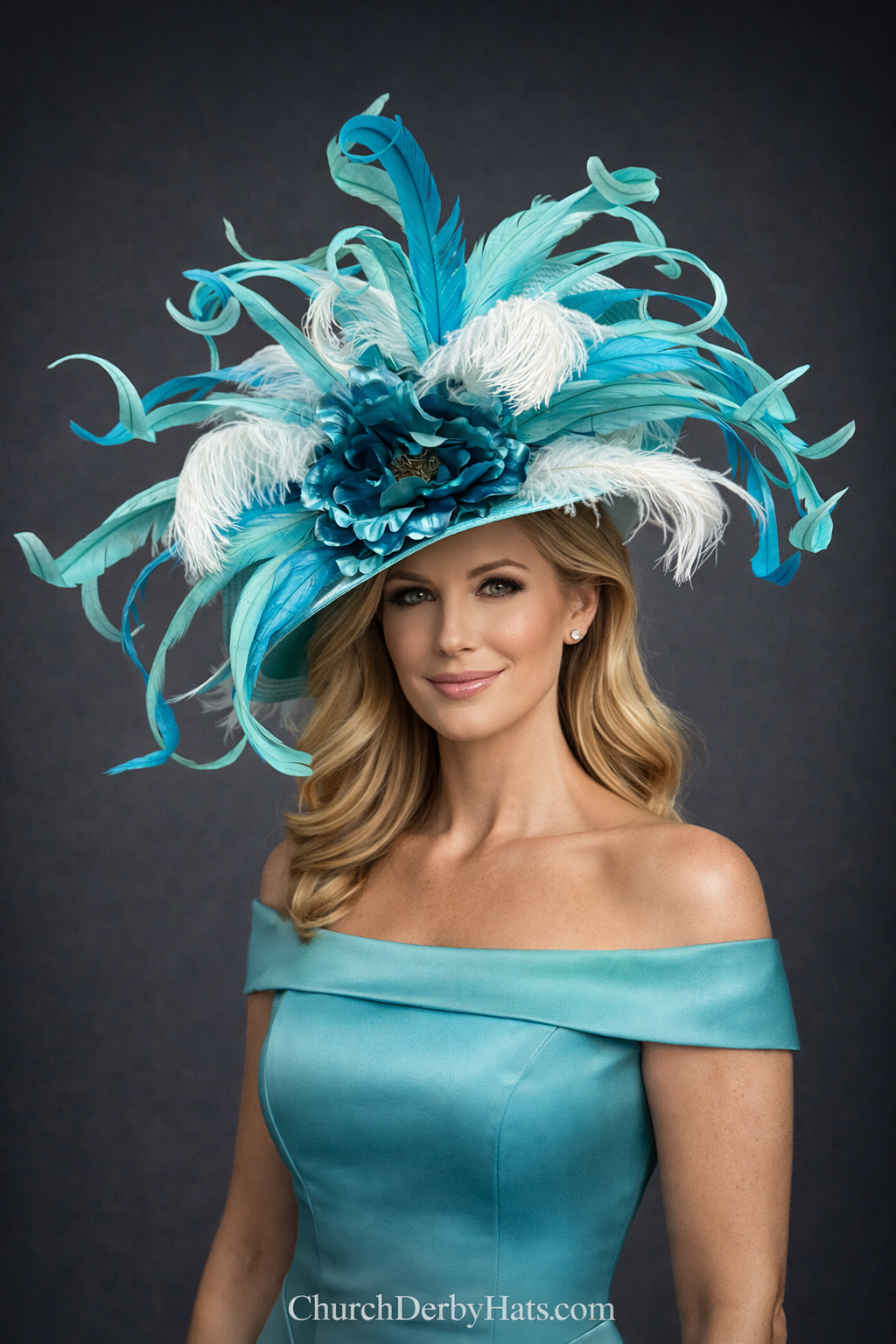 Robbin’s Egg Blue - Kentucky Derby Hat