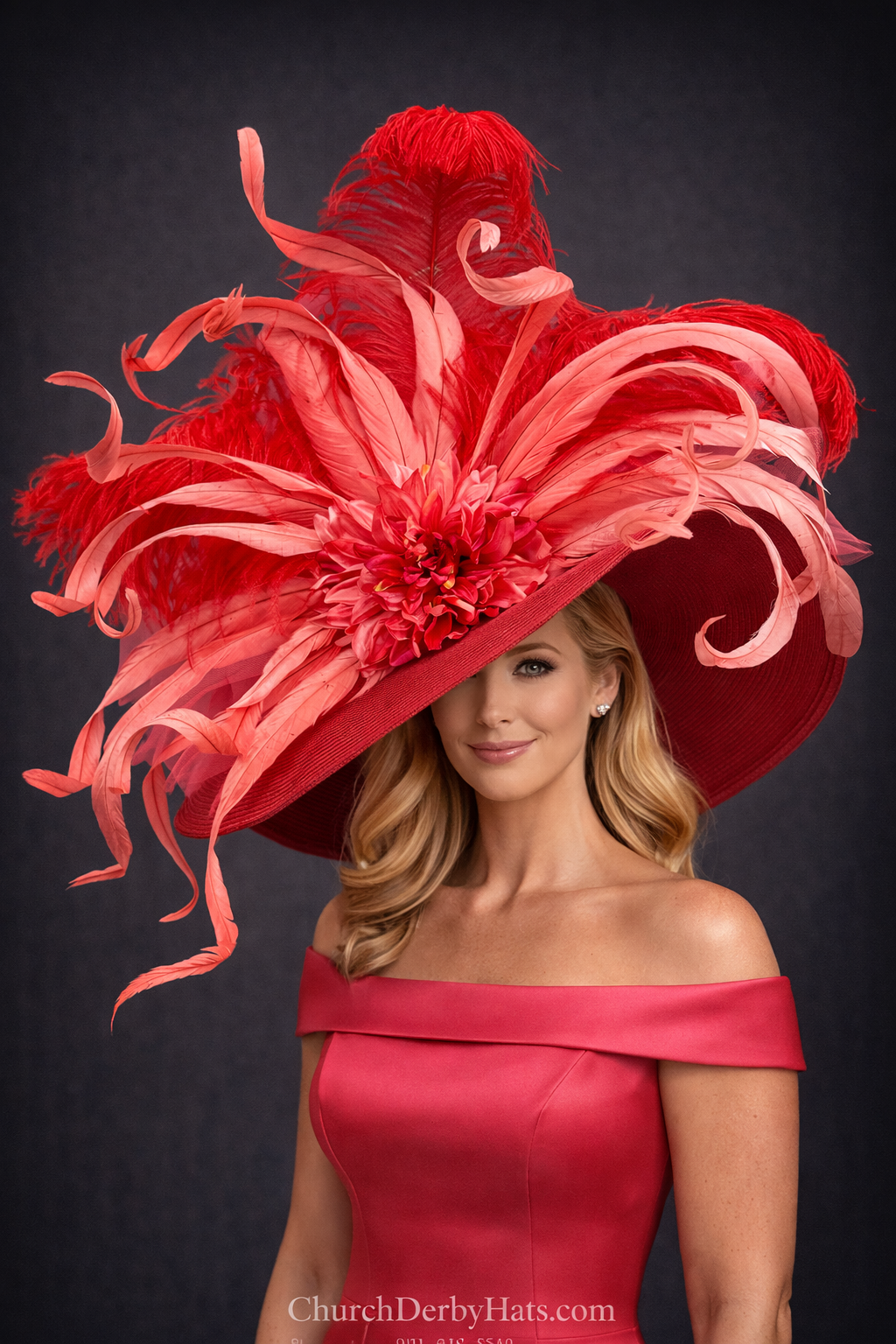 Rich Red - Kentucky Derby Hat