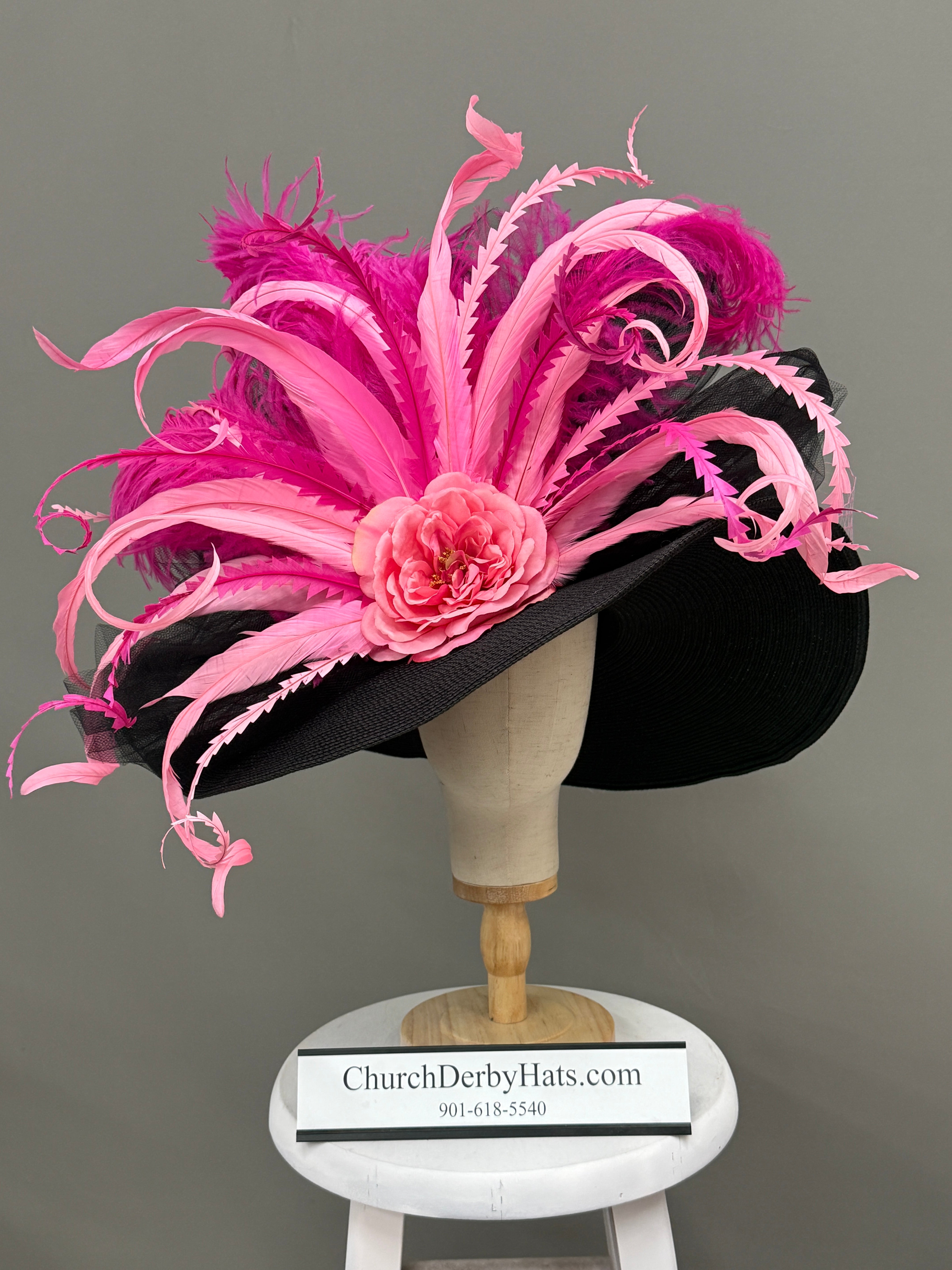 Be Bright Pink - Kentucky Derby Hat
