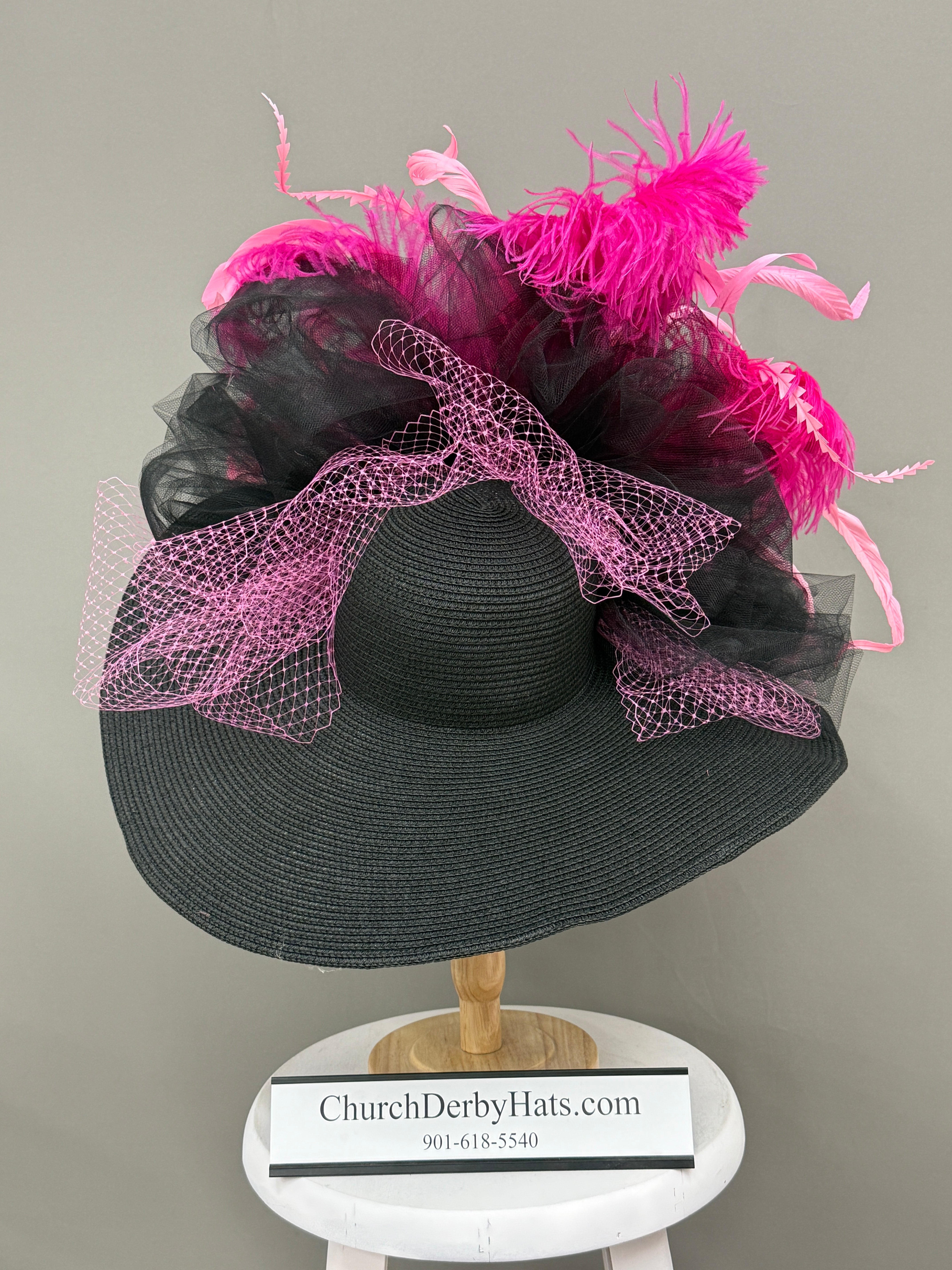 Be Bright Pink - Kentucky Derby Hat