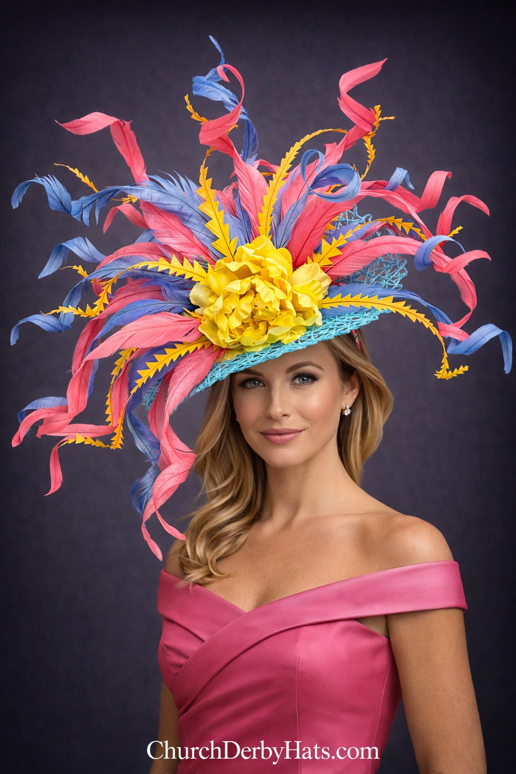Yellow Rose - Kentucky Derby Hat