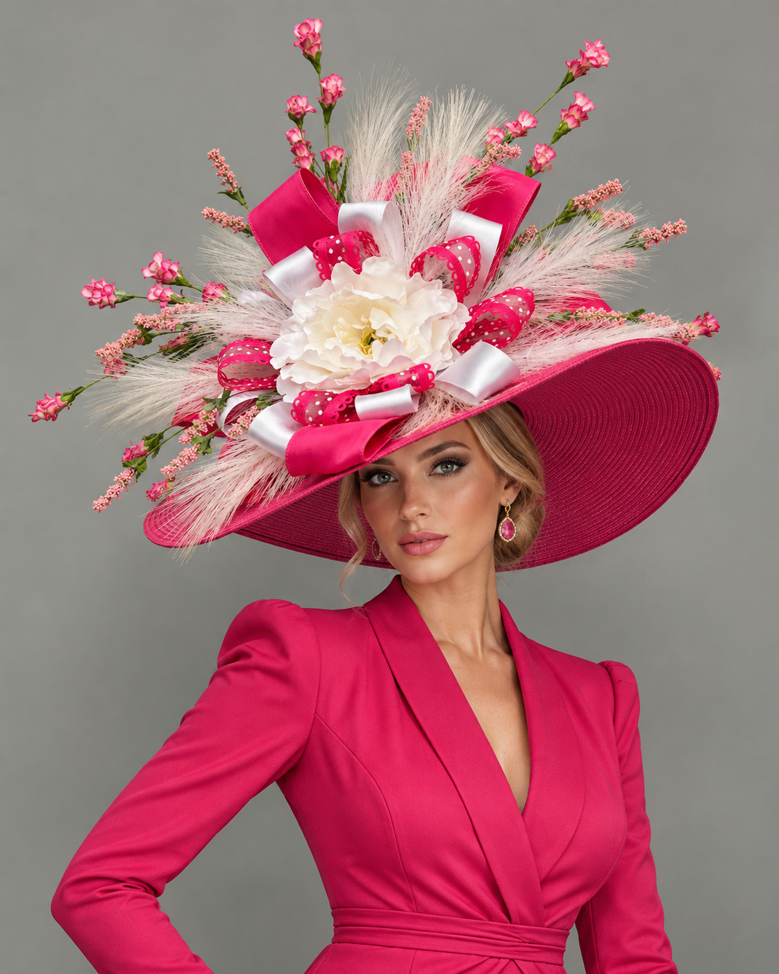 Hera Pink - Kentucky Derby Hat