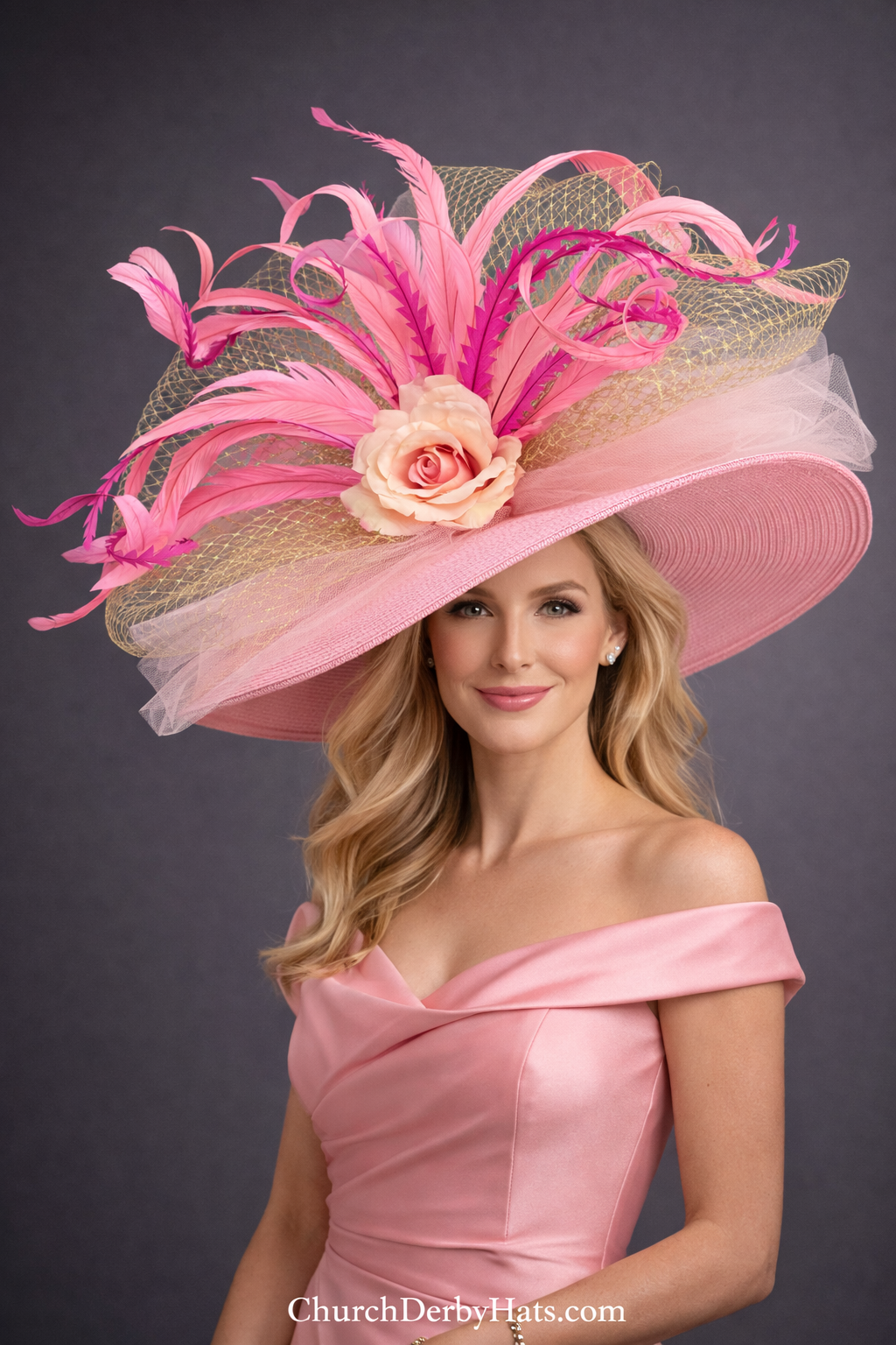 Diana Pink - Kentucky Derby Hat