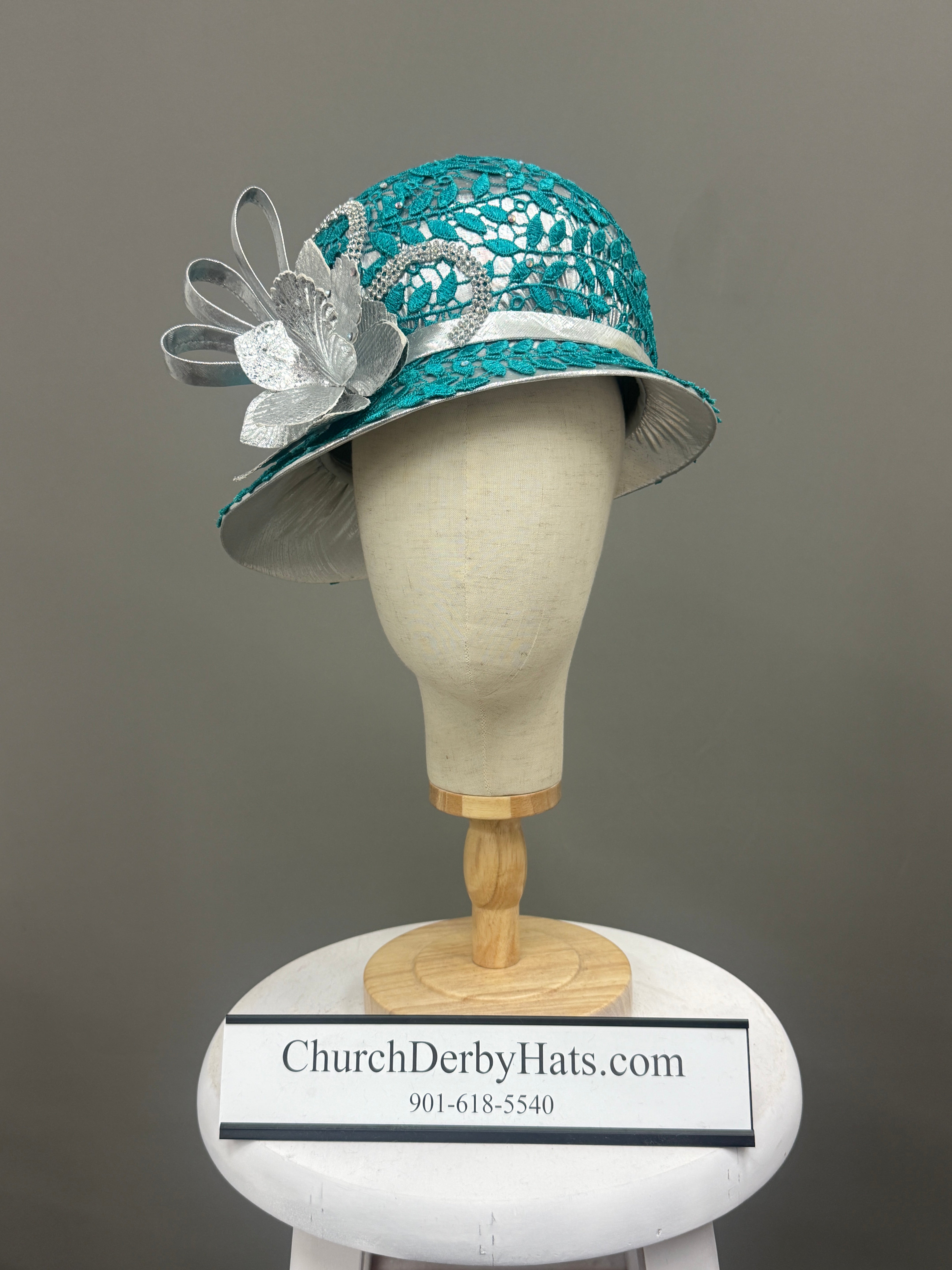 Gloria Teal - Church Hat