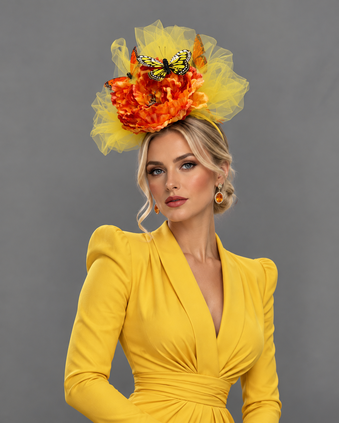 Jane Ann - Kentucky Derby Fascinator on Headband