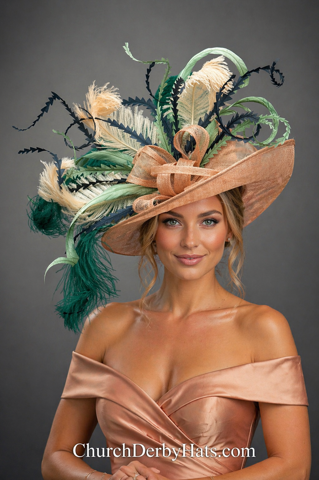 Apricot - Kentucky Derby Hat