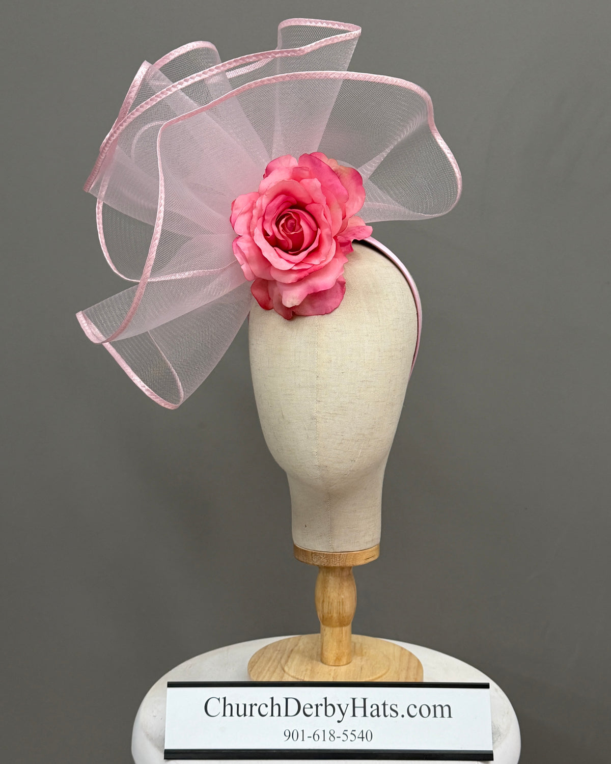 Pink Rose Fascinator