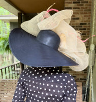 Navy Blue Pink Blush