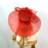 Red Sinamay Hat